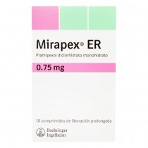 MIRAPEX ER 0.75 MG 10 TBS...